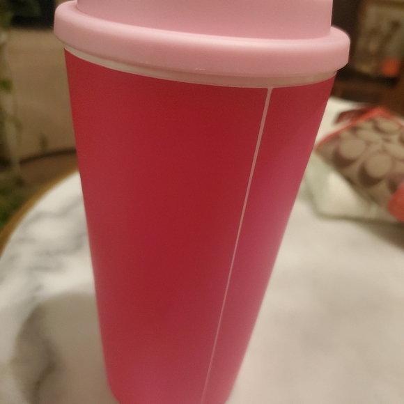 Coffee Tumbler + Bracelet Scream & Sugar 18 oz Slipon Pink Stone Goldtone Metal - Picture 7 of 7